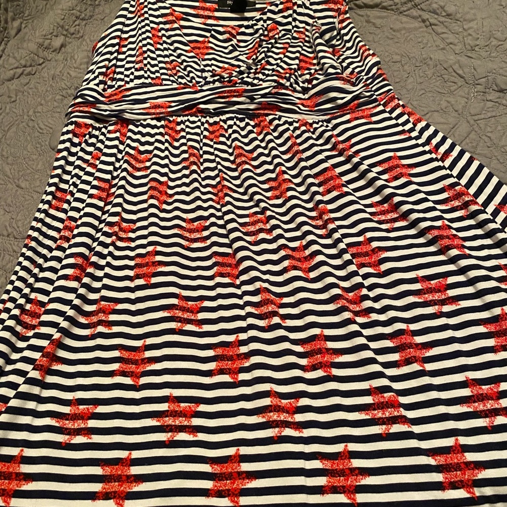 Style & Co Stars and Stripes knit dress